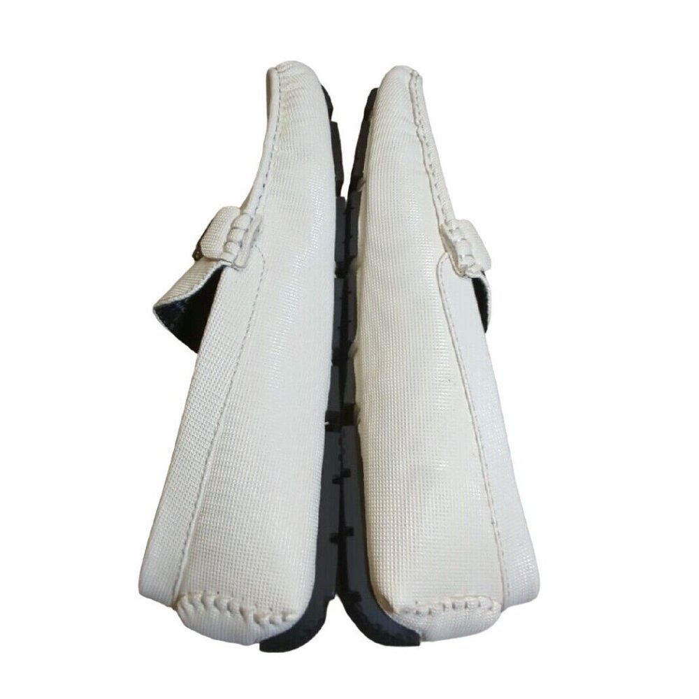 ✅Mens 9 FARANZI Rover White Fashion Driving Shoes Slip-on Moc-Toe Casual Loafers - Picture 9 of 10